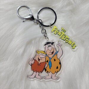 The Flintstones Barney & Fred Keychain